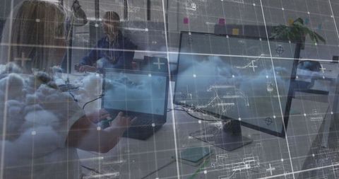 Collaborative Tech Workspace with Cloud Computing Interface