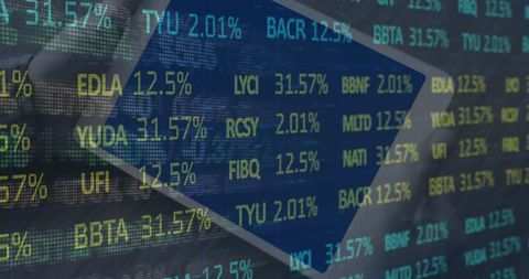 Person Analyzing Global Stock Market Data with Tablet Technology