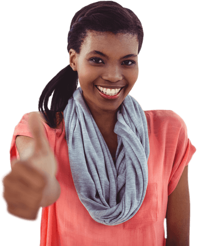 Smiling Businesswoman Giving Thumbs Up in Transparent Background - Download Free Stock Videos Pikwizard.com