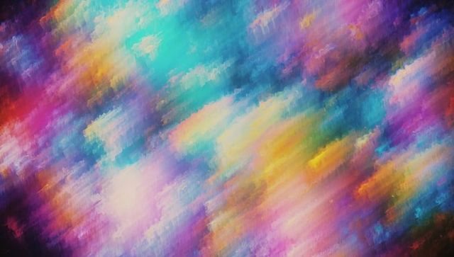 Abstract Multicolor Brush Strokes Blend Creatively