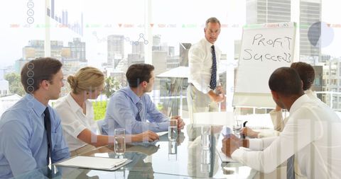 Business Team Analyzing Profit Strategies in Modern Office - Download Free Stock Images Pikwizard.com