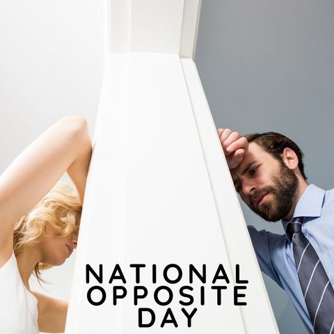 celebrating national opposite day with playful mystery - Download Free Stock Templates Pikwizard.com
