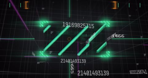 Digital Data Processor on Abstract Grid Background - Download Free Stock Images Pikwizard.com