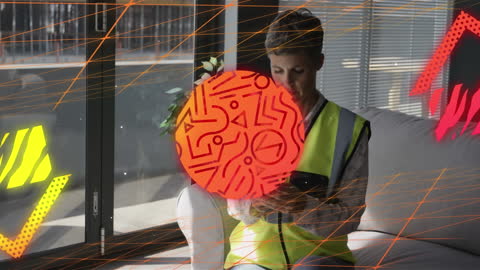 Architect Engaged in Project Design Using Modern Technology