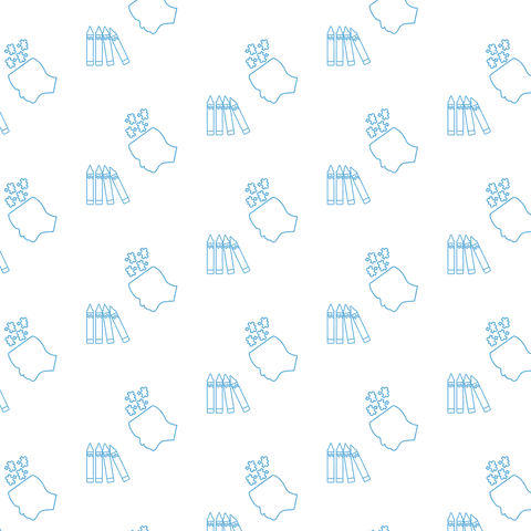 Transparent Pattern of Puzzle Heads and Pencils - Download Free Stock Videos Pikwizard.com