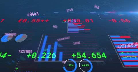 Dynamic Stream of Financial Data Analysis - Download Free Stock Images Pikwizard.com
