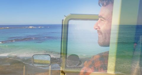 Dreaming Seaside Vacation Adventure in Vehicle