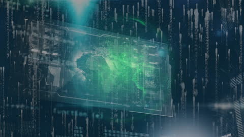 Futuristic Global Data Analysis Technology Interface