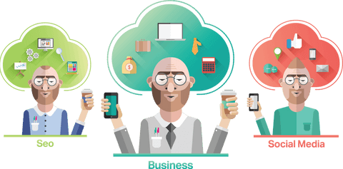 Business SEO and Social Media Professionals in Transparent Design - Download Free Stock Videos Pikwizard.com