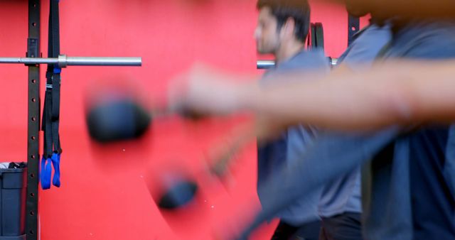 People Engaged in Intense Kettlebell Workout at Gym - Download Free Stock Images Pikwizard.com