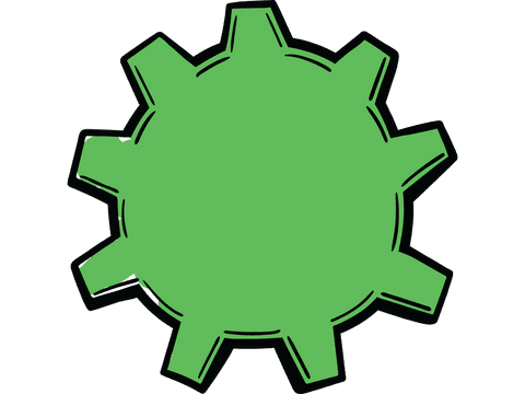 Green Inline Cog Representing Industry on Transparent Background - Download Free Stock Videos Pikwizard.com