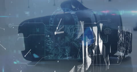 VR Headset with Digital Interface and Security Overlay