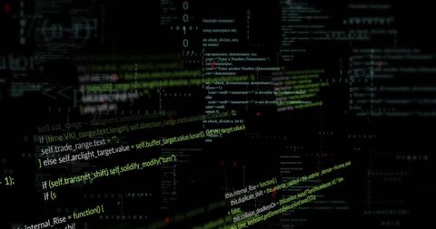 Futuristic Code Wall with Digital Lines Insight - Download Free Stock Images Pikwizard.com