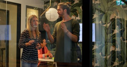 Business Colleagues Collaboration in Modern Office