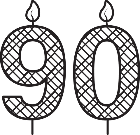 Black Number 90 Transparent Background Birthday Celebration - Download Free Stock Videos Pikwizard.com