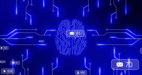Digital fingerprint highlighting futuristic cybersecurity concepts