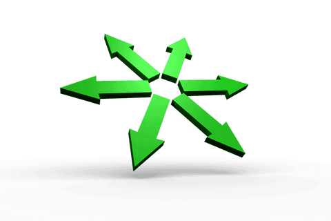transparent green arrows indicating multiple directions - Download Free Stock Videos Pikwizard.com
