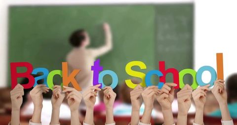 Back to School Concept with Teacher and Chalkboard - Download Free Stock Images Pikwizard.com