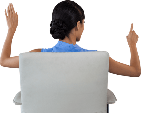 transparent rear view businesswoman navigating virtual interface - Download Free Stock Videos Pikwizard.com
