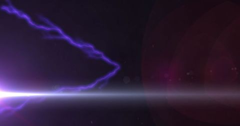 Vivid Purple Lightning Bolt with Bright Beam on Dark Background - Download Free Stock Images Pikwizard.com