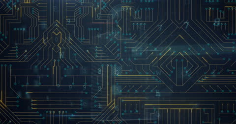 Digital Network on Abstract Circuit Board Background