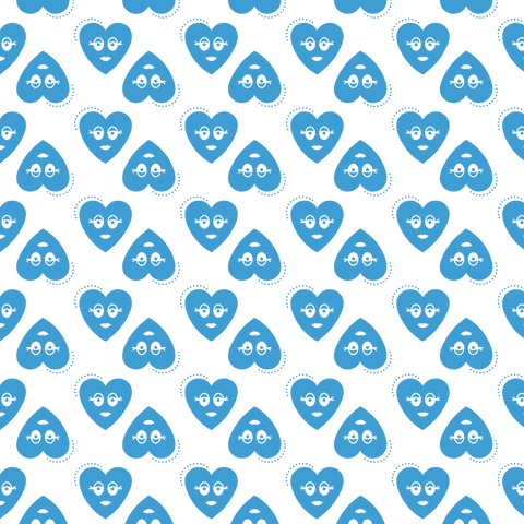 Cute Blue Hearts with Glasses Vector on Transparent Background - Download Free Stock Videos Pikwizard.com
