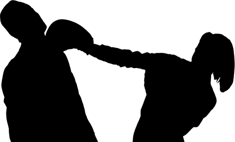 Transparent Silhouette of Boxers Fighting on White Background