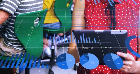 Engaged Students Using Tablets in Tech-Enhanced Classroom