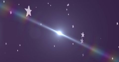 Falling White Stars on Purple Background with Glowing Light - Download Free Stock Images Pikwizard.com