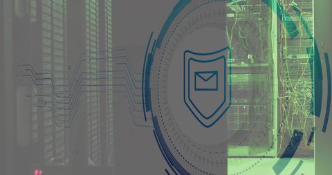 digital network security technology in data center environment - Download Free Stock Images Pikwizard.com