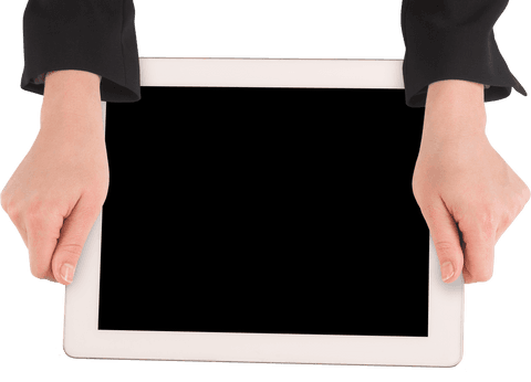 Caucasian Businesswoman Holding Tablet with Transparent Background - Download Free Stock Videos Pikwizard.com