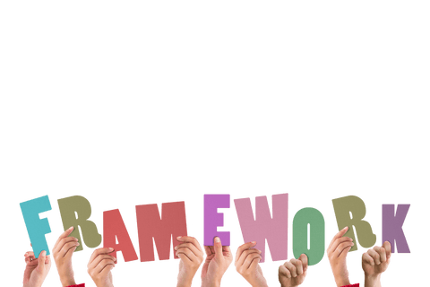 transparent letters forming word 'framework' held by diverse hands - Download Free Stock Videos Pikwizard.com