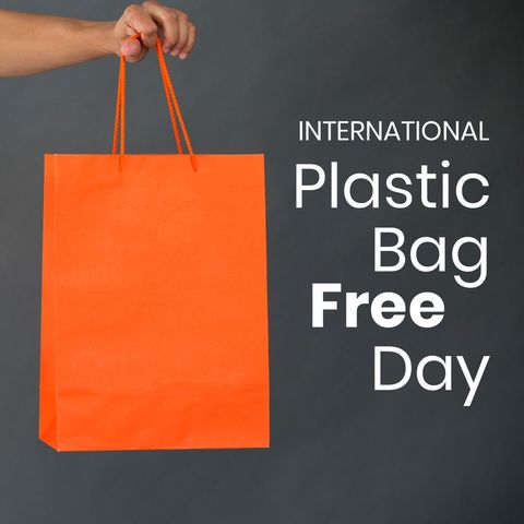 international plastic bag free day with reusable bag - Download Free Stock Templates Pikwizard.com