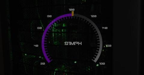 Digital Speedometer Over Data Server Indicating High-Speed Data Processing - Download Free Stock Images Pikwizard.com