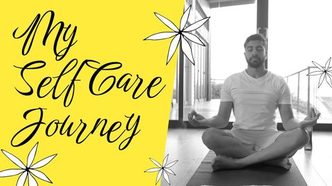 peaceful meditation scene and self-care theme - Download Free Stock Templates Pikwizard.com