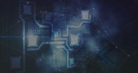 Futuristic Data Processing and Digital Connections Concept - Download Free Stock Images Pikwizard.com