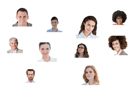 Transparent Network of Diverse Business Professionals - Download Free Stock Videos Pikwizard.com