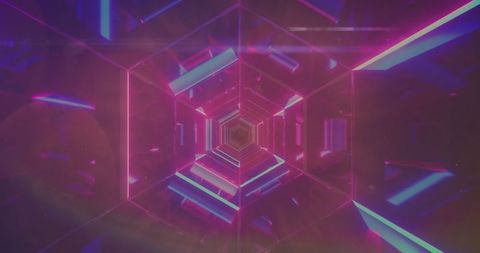 Illuminated futuristic abstract design with patterns