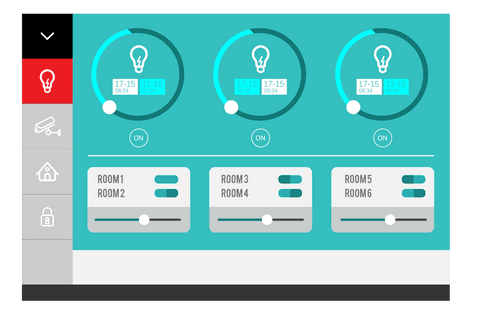 Intelligent House Interface Panel on Transparent Background - Download Free Stock Videos Pikwizard.com