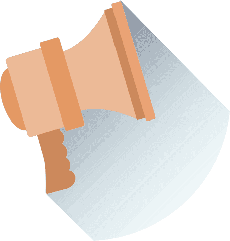 digital megaphone with shadow on transparent background - Download Free Stock Videos Pikwizard.com