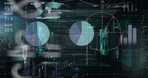 Abstract Digital Data Processing with Global Interface Elements - Download Free Stock Images Pikwizard.com