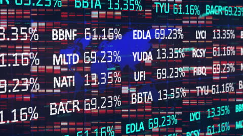 Digital Stock Market Data with Global Graph Overlay