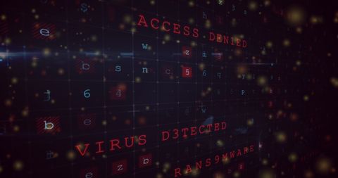 Cybersecurity Threats Alert in Digital Data System - Download Free Stock Images Pikwizard.com
