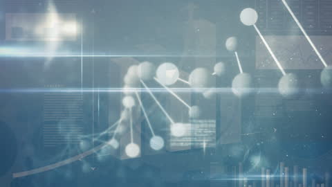 Abstract DNA Technology Digital Interface