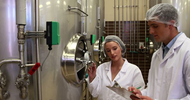 Professionals Conducting Equipment Inspection in Sterile Lab - Download Free Stock Images Pikwizard.com