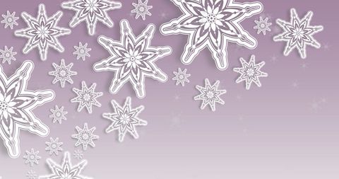 Falling Snowflakes on Dreamy Gradient Background