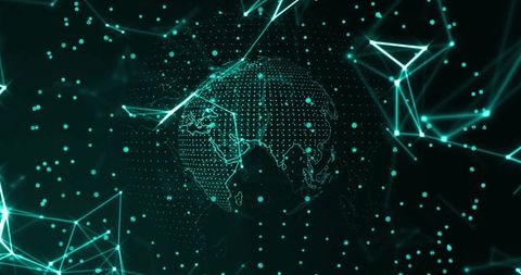 Digital Global Connections and Network Visualization - Download Free Stock Images Pikwizard.com