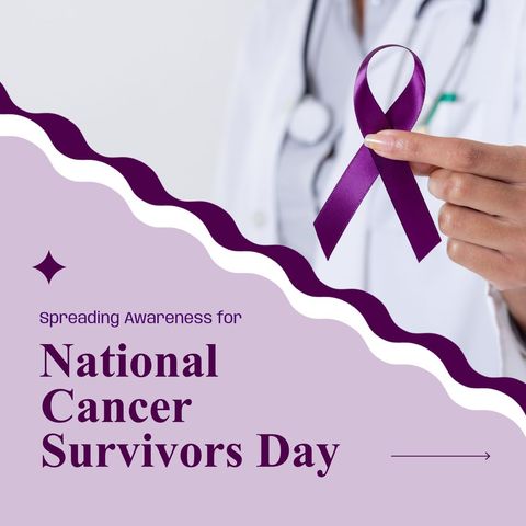 doctor holding purple ribbon for cancer awareness - Download Free Stock Templates Pikwizard.com