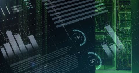 Dynamic Data Analysis Amidst Futuristic Server Environment - Download Free Stock Images Pikwizard.com