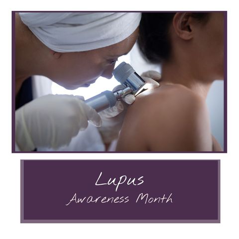 doctor examining patient for lupus awareness month - Download Free Stock Templates Pikwizard.com